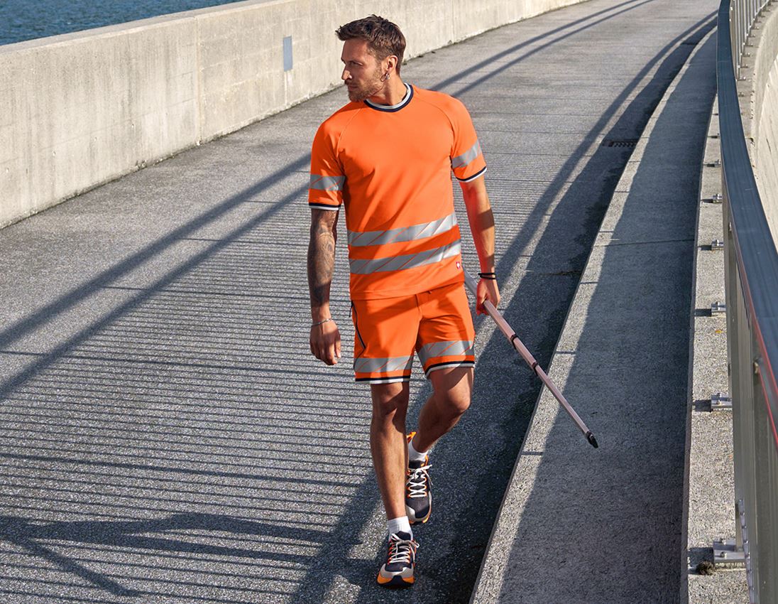 Shirts, Pullover & more: High-vis functional t-shirt e.s.ambition + high-vis orange/navy 4