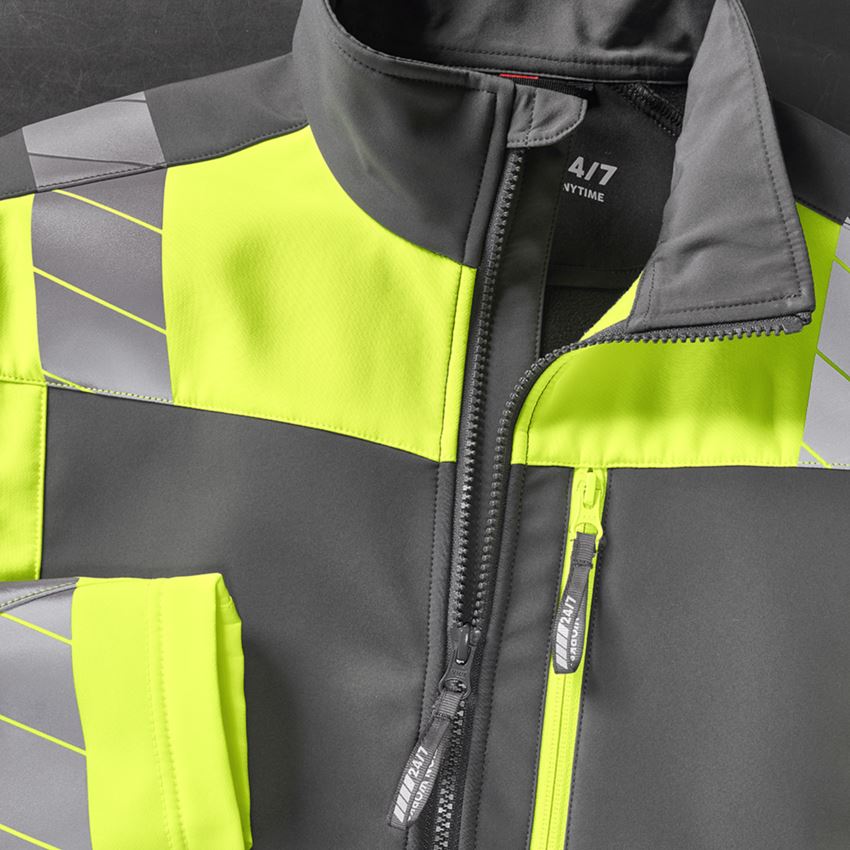 Clothing: High-vis softshell jacket e.s.motion 24/7 + anthracite/high-vis yellow 2