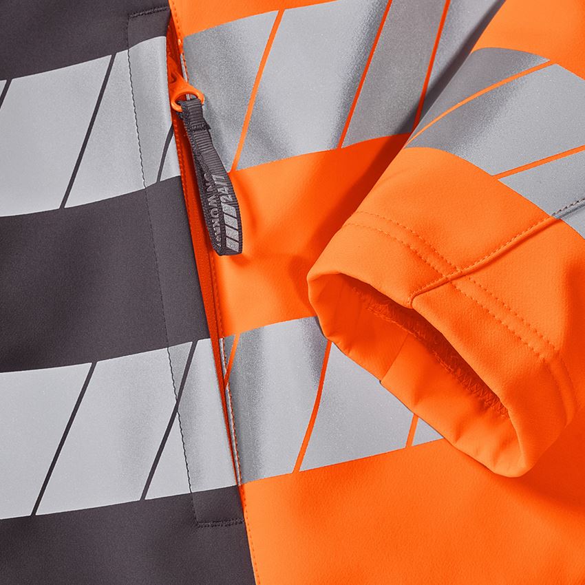 Clothing: High-vis softshell jacket e.s.motion 24/7 + anthracite/high-vis orange 2