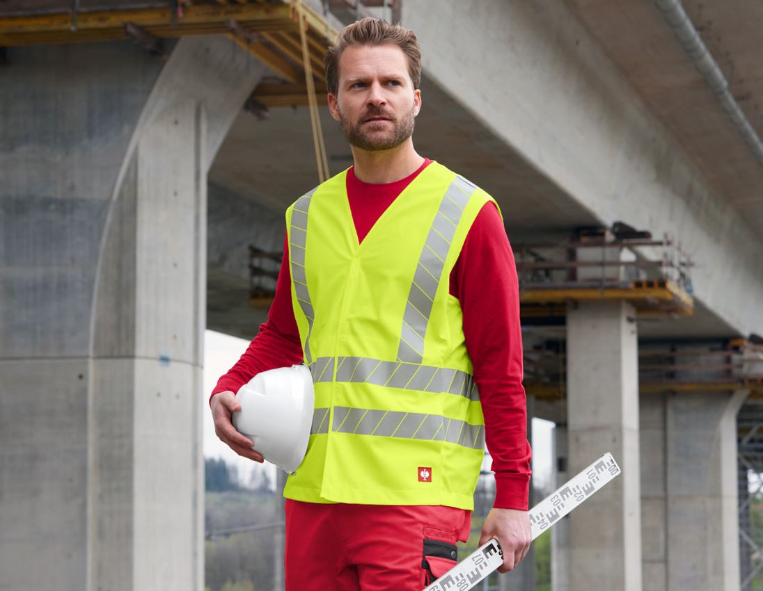 Clothing: High-vis bodywarmer e.s.motion 24/7 uni + high-vis yellow 5