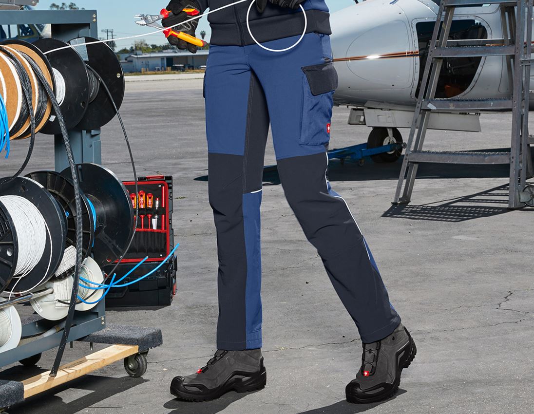 Topics: Functional cargo trousers e.s.dynashield, ladies' + cobalt/pacific