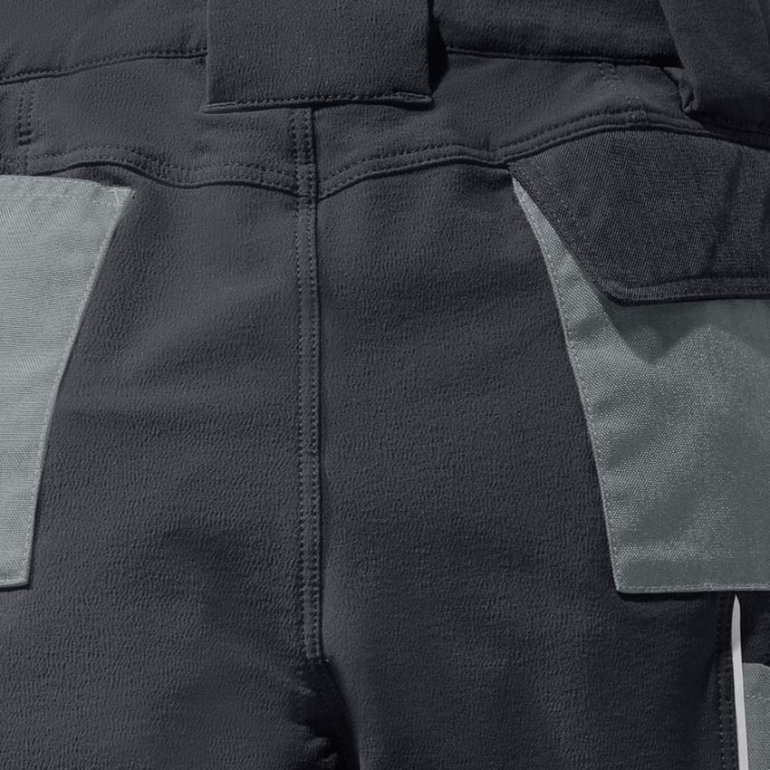 Work Trousers: Functional cargo trousers e.s.dynashield, ladies' + cement/graphite 2