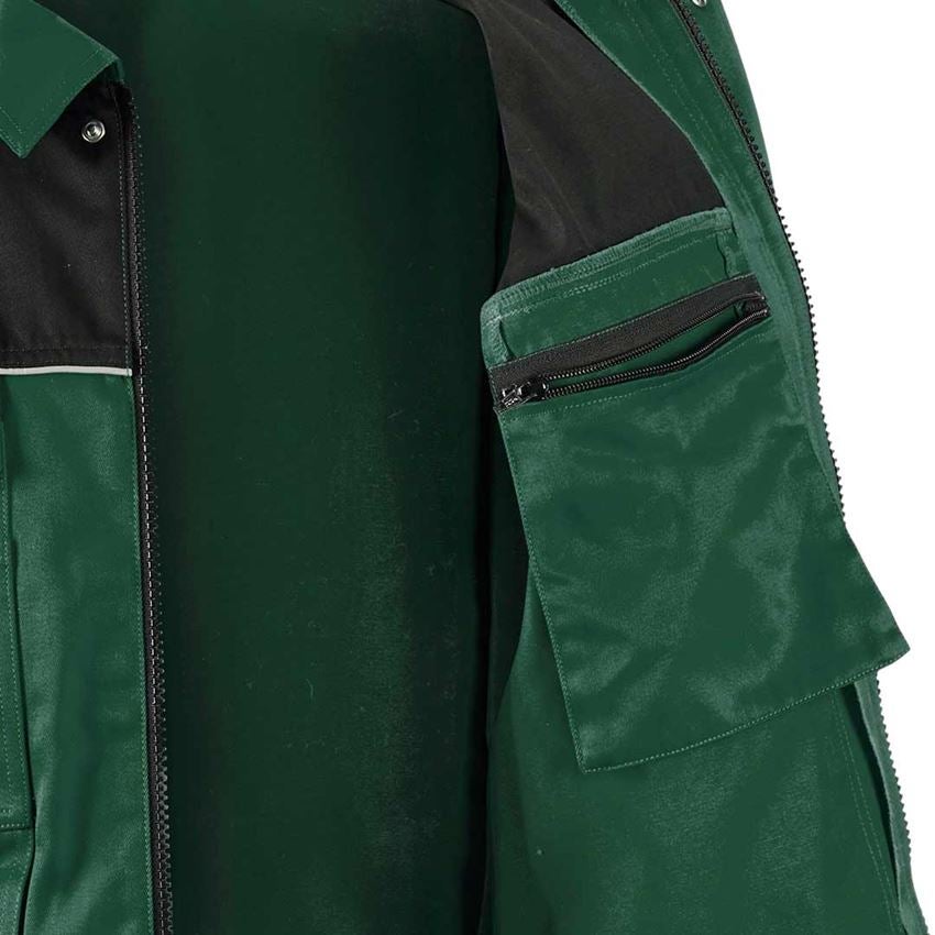 Joiners / Carpenters: Work jacket e.s.image + green/black 2