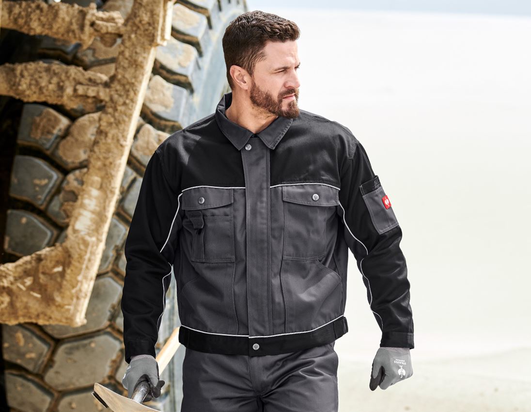 Joiners / Carpenters: Work jacket e.s.image + grey/black 6