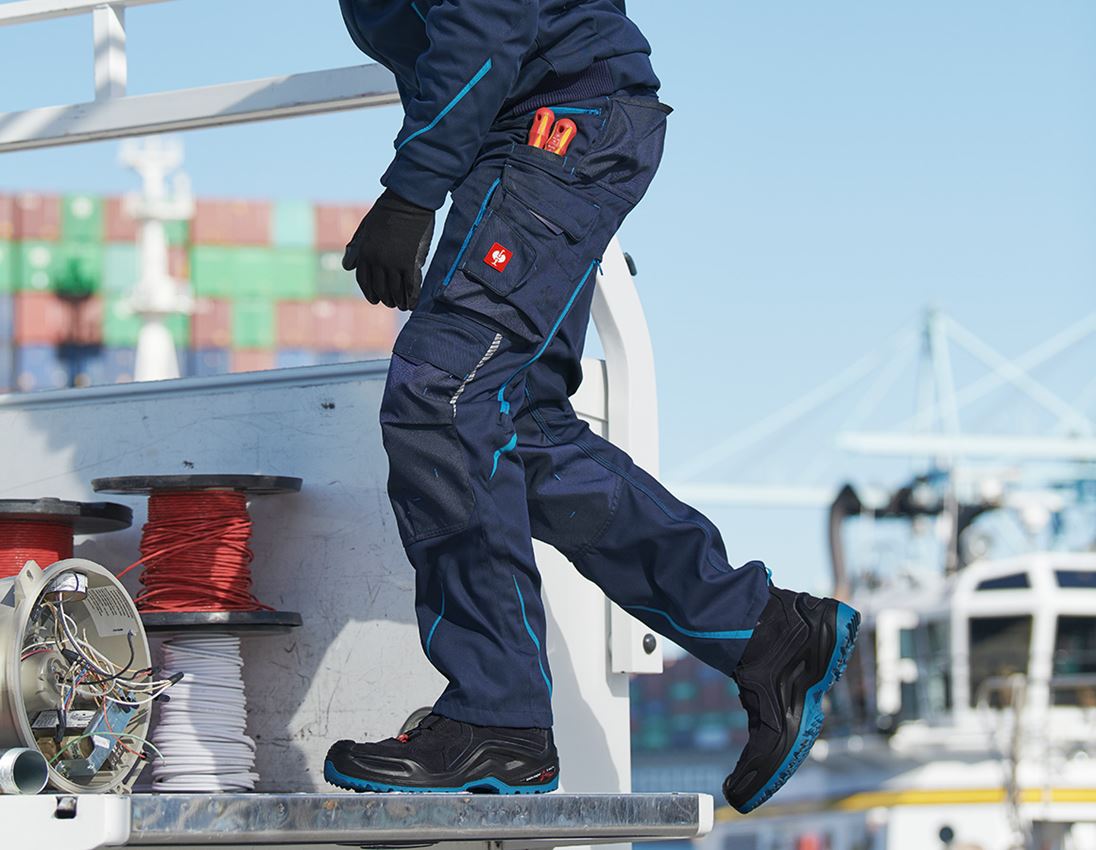 Gardening / Forestry / Farming: Trousers e.s.motion 2020 + navy/atoll 1