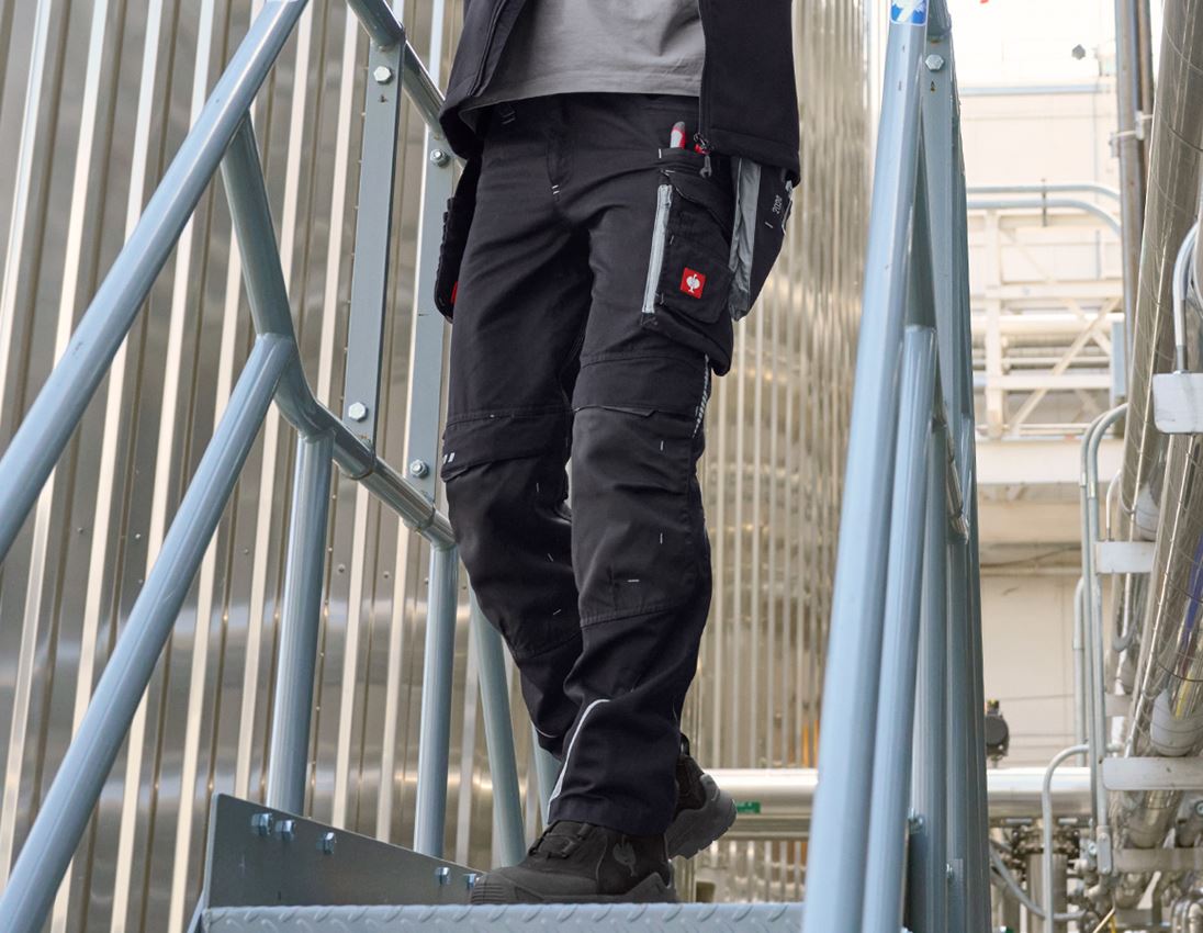 Work Trousers: Trousers e.s.motion 2020 + black/platinum 1