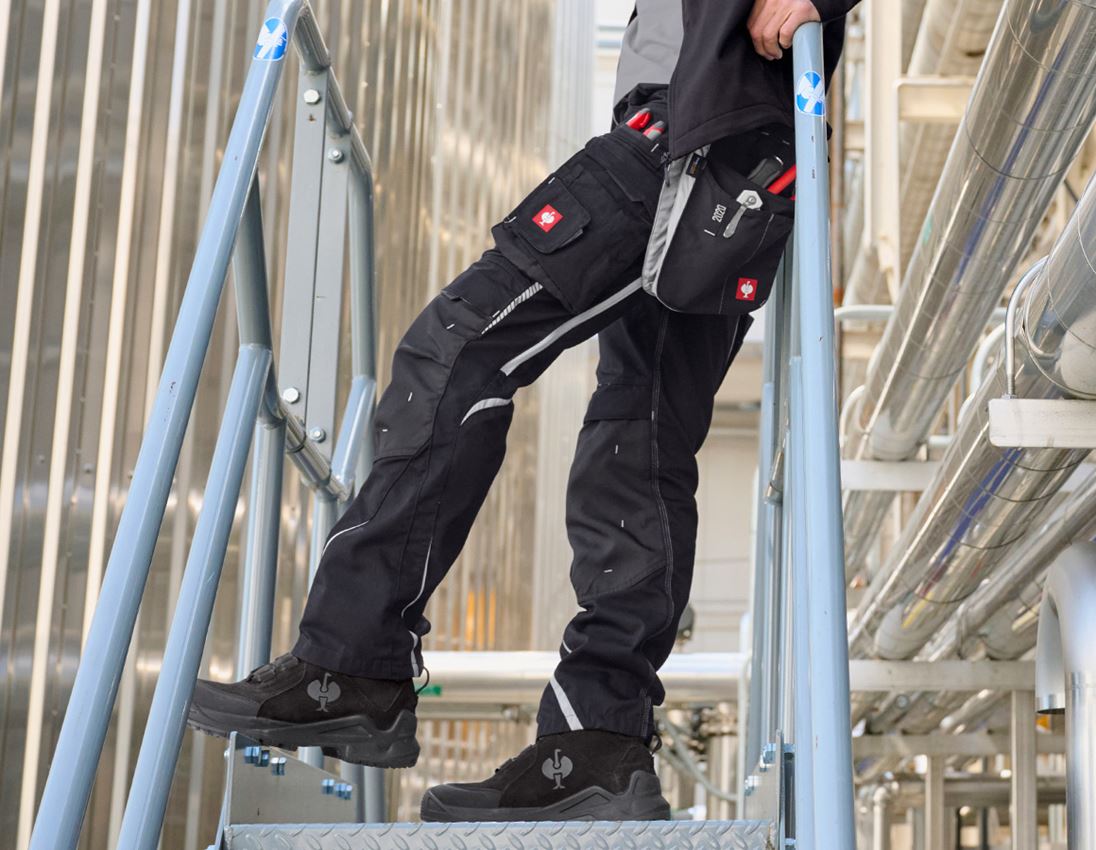 Work Trousers: Trousers e.s.motion 2020 + black/platinum 2