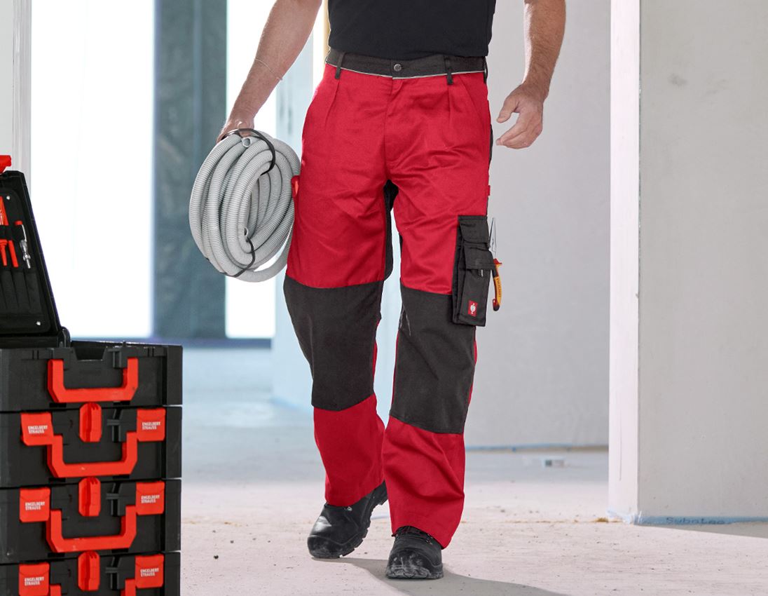 Tømrer / Snedker: Bukser e.s.image + rød/sort 1