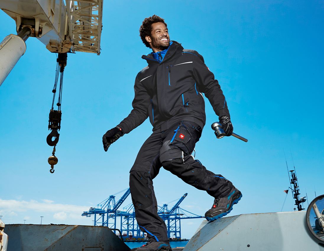Plumbers / Installers: Winter trousers e.s.motion 2020, men´s + graphite/gentianblue 1