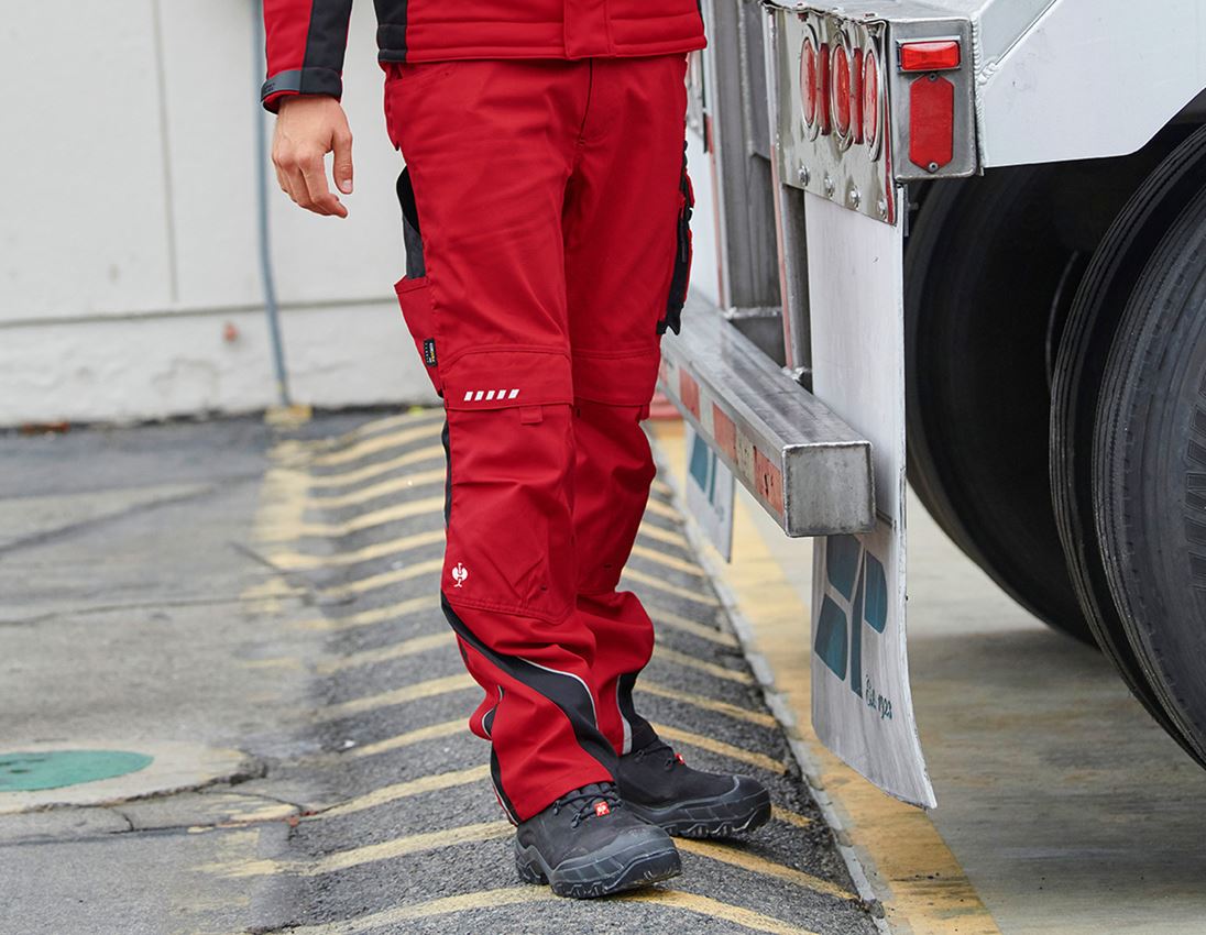Joiners / Carpenters: Trousers e.s.motion Winter + red/black 1