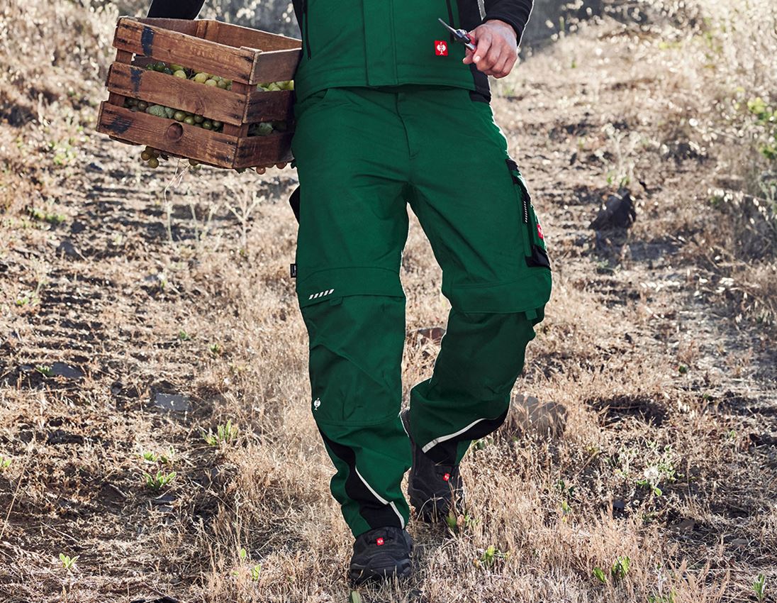 Gardening / Forestry / Farming: Trousers e.s.motion + green/black