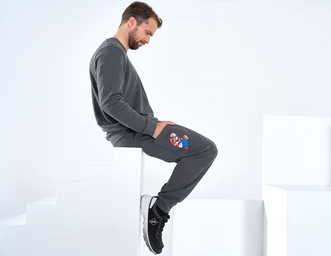 Accessories: Super Mario Sweatpants, men's + anthracite