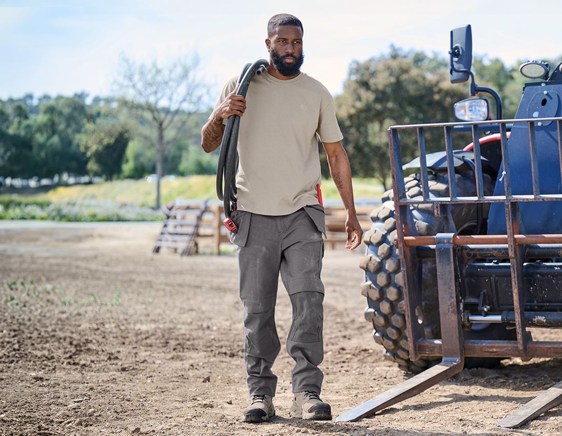 Clothing: Worker trousers e.s.iconic tool-pouch + carbongrey 3