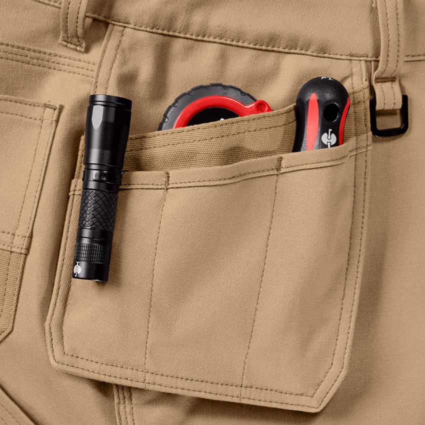 Clothing: Worker trousers e.s.iconic tool-pouch + almondbrown 2