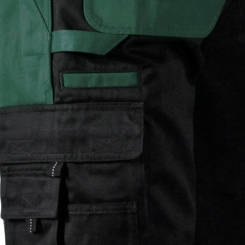 Work Trousers: Bib & Brace e.s.image + green/black 2