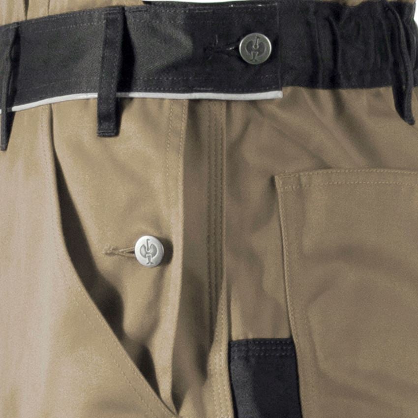 Work Trousers: Bib & Brace e.s.image + khaki/black 2
