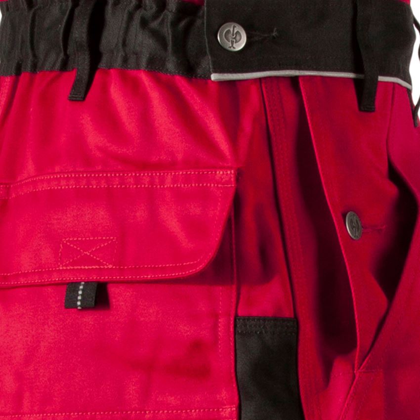 Work Trousers: Bib & Brace e.s.image + red/black 2