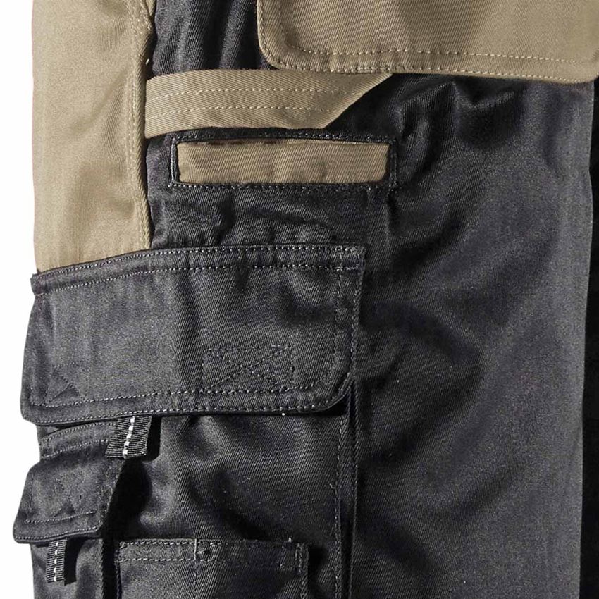 Work Trousers: Short e.s.image + khaki/black 2