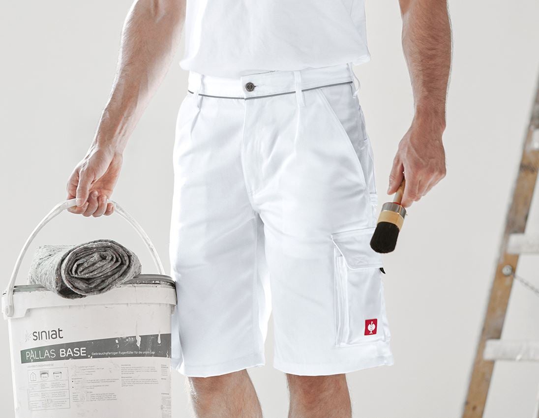 Work Trousers: Short e.s.image + white