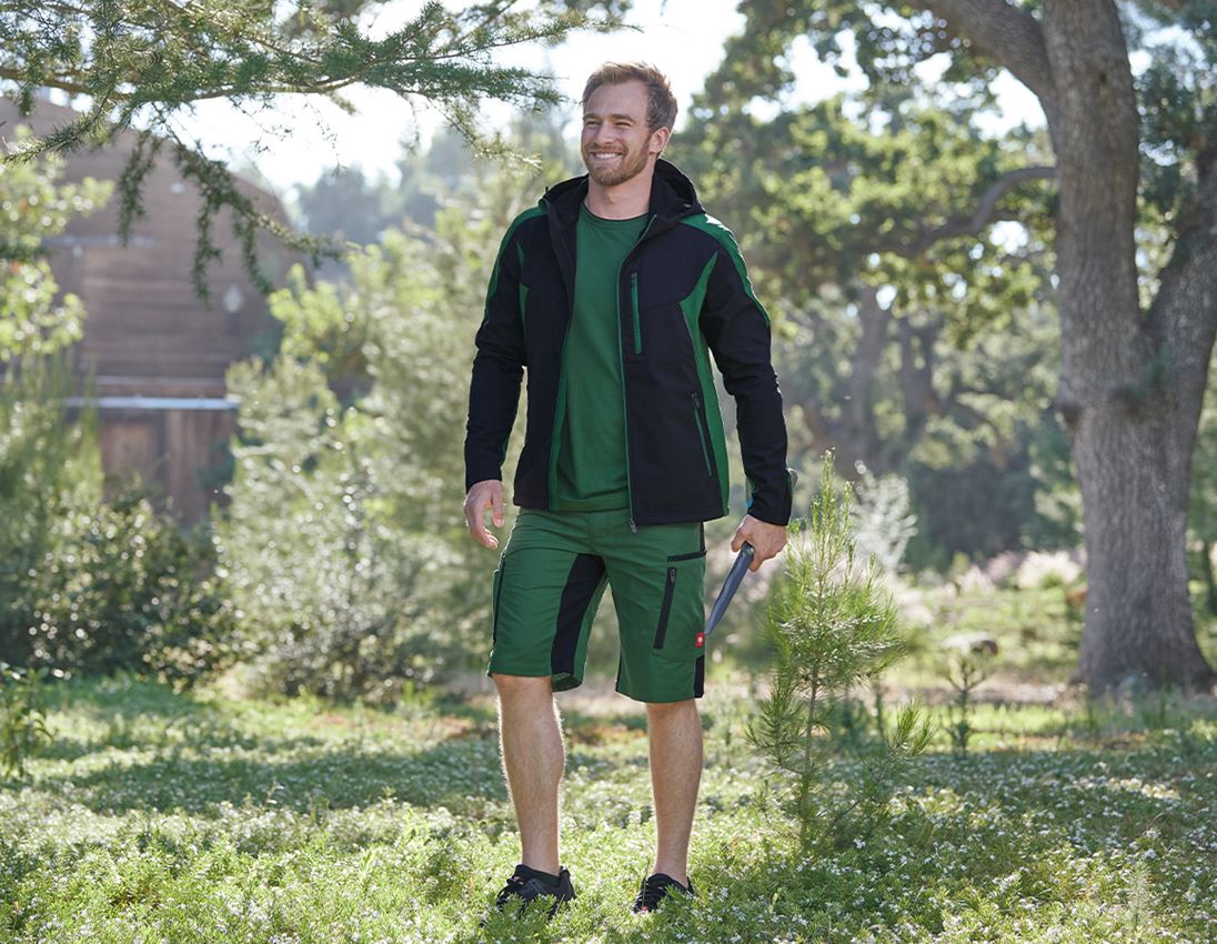 Gartneri / Landbrug / Skovbrug: Shorts e.s.vision, herrer + grøn/sort 1