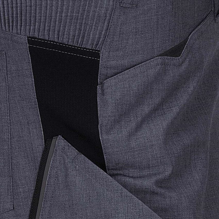 Work Trousers: Shorts e.s.vision, men's + pacific melange/black 2