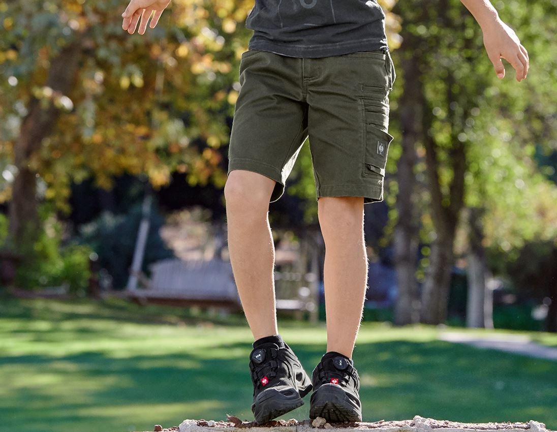 Shorts: Shorts e.s.motion ten, børn + camouflagegrøn