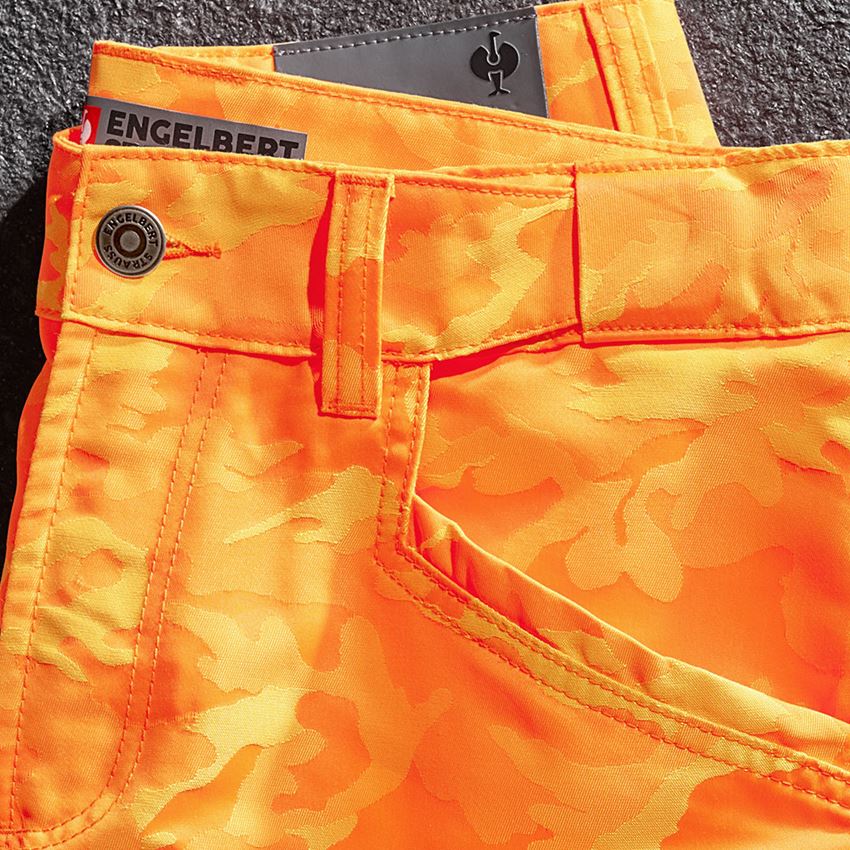 Arbejdsbukser: e.s. shorts color camo + camouflage orange 2
