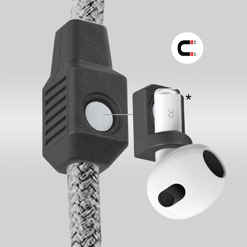 Tilbehør: e.s. ear-pod-holder + sort 2