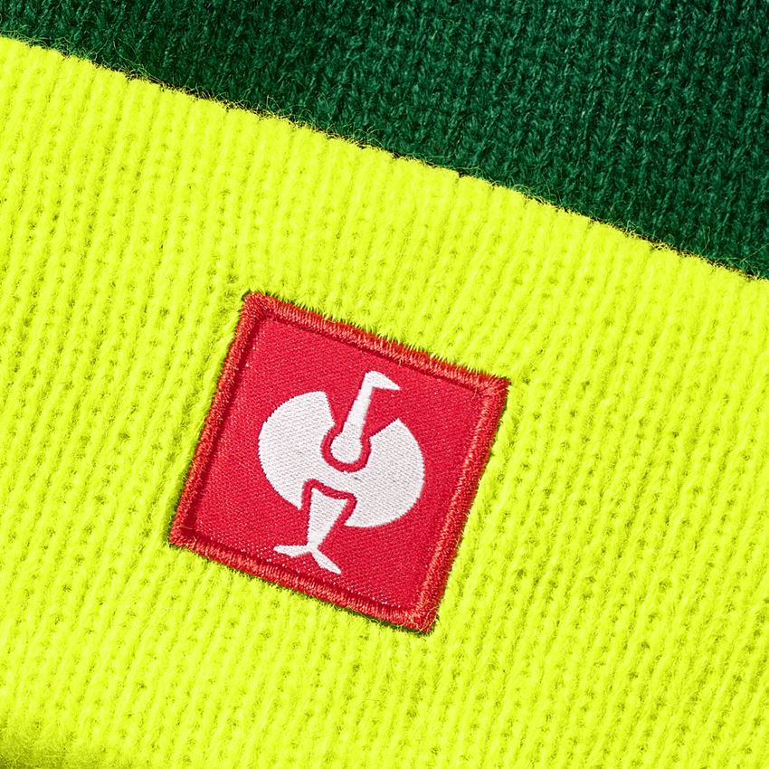 Clothing: Knitted cap e.s.motion 24/7 + green/high-vis yellow 2