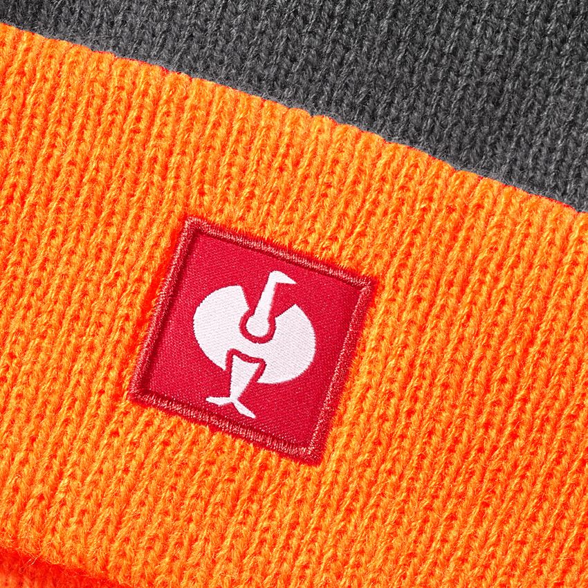 Clothing: Knitted cap e.s.motion 24/7 + anthracite/high-vis orange 2