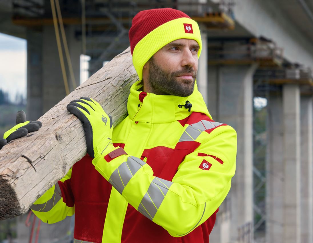 Clothing: Knitted cap e.s.motion 24/7 + red/high-vis yellow 1