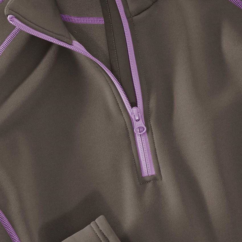 T-Shirts, Pullover & Skjorter: Damefunkt.pullover termostretch e.s.motion 2020 + sten/lavendel 2