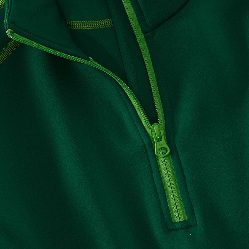 T-Shirts, Pullover & Skjorter: Damefunkt.pullover termostretch e.s.motion 2020 + grøn/havgrøn 2