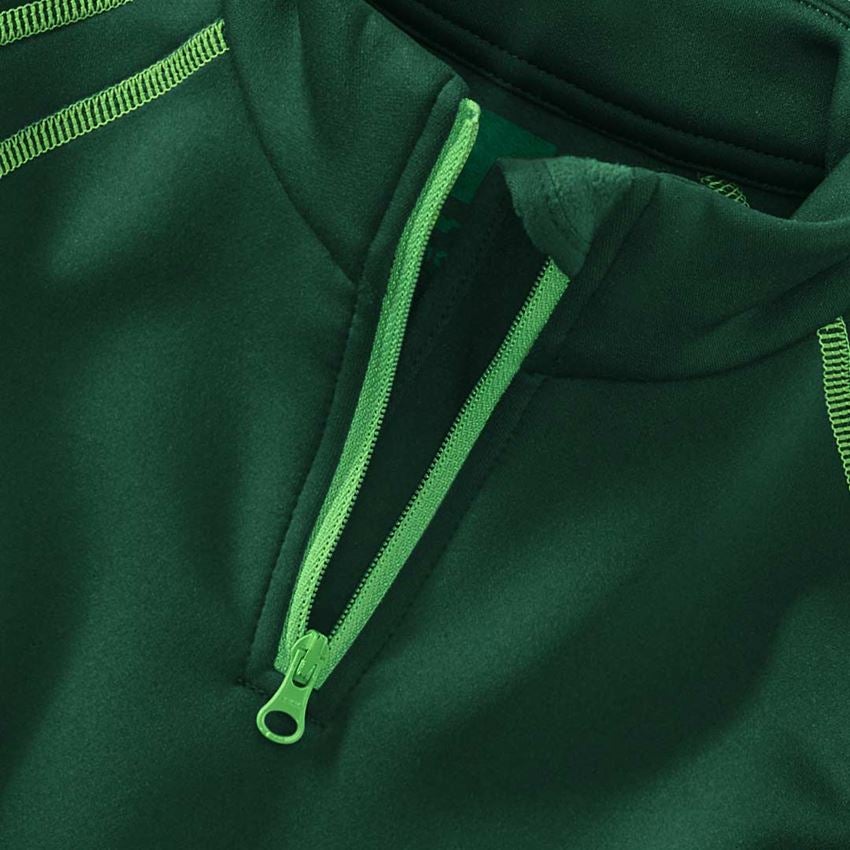 T-Shirts, Pullover & Skjorter: Funk.trøje m.høj krave termostretch e.s.motion2020 + grøn/havgrøn 2