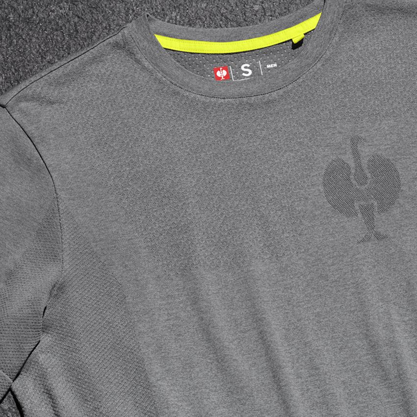 T-Shirts, Pullover & Skjorter: T-Shirt seamless e.s.trail + basaltgrå melange 2