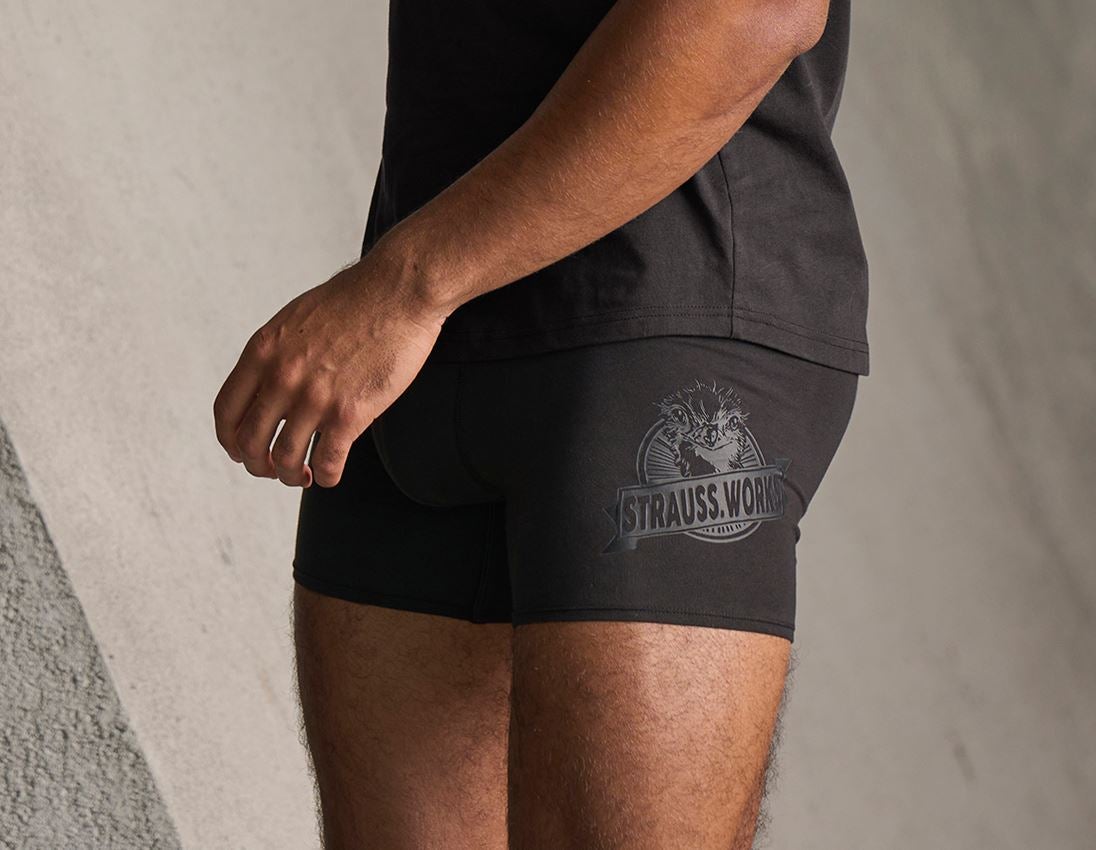 Undertøj | Termotøj: Longleg tights e.s.iconic, pakke med 2 stk. + karbongrå+sort 1