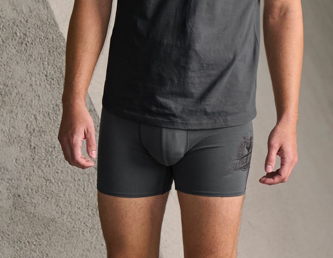 Undertøj | Termotøj: Longleg tights e.s.iconic, pakke med 2 stk. + karbongrå+sort