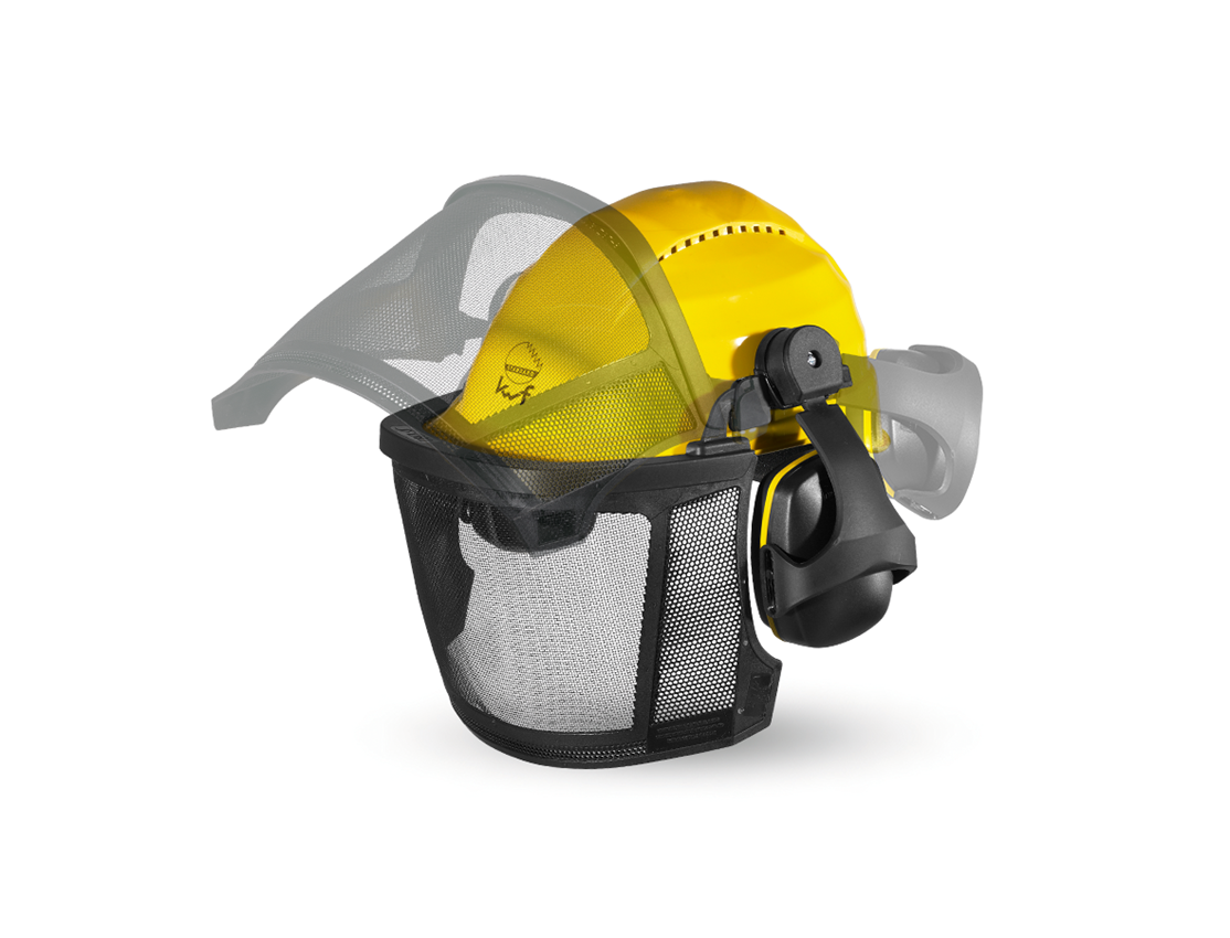 Hard Hats: KWF Forester's helmet combination Professional + yellow