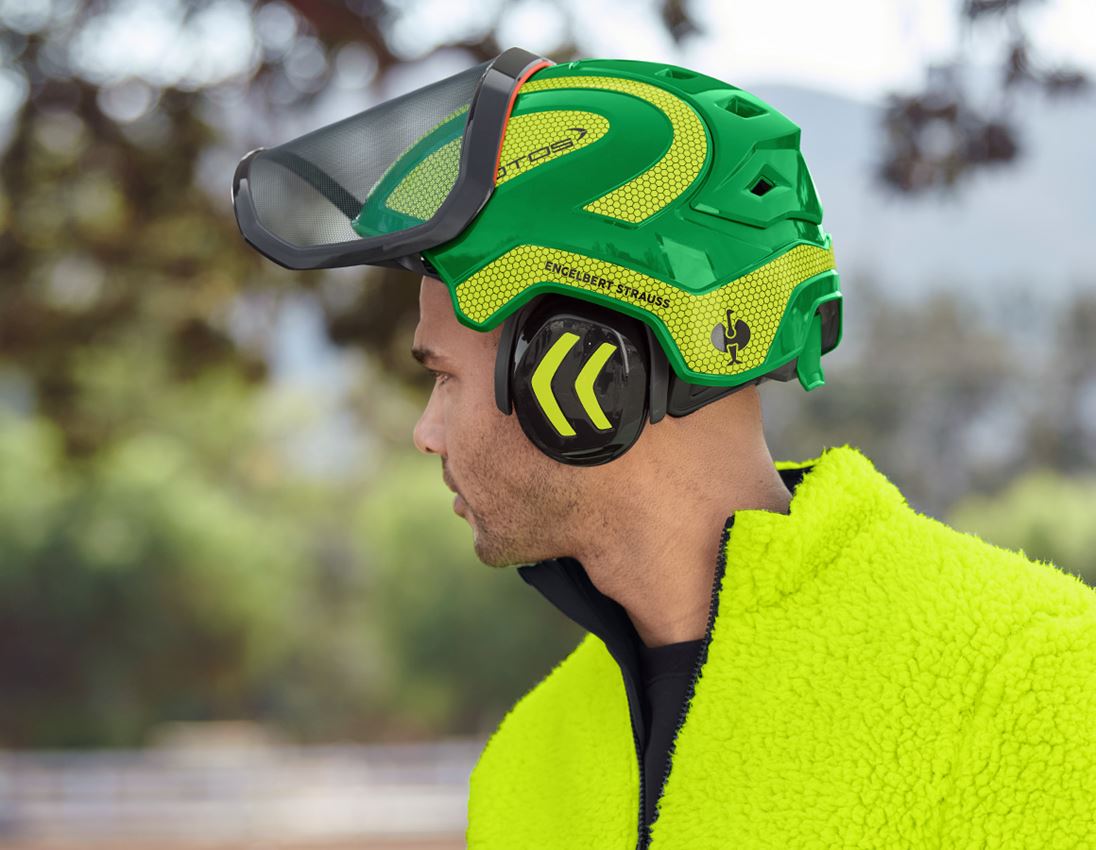 Forestry / Cut Protection Clothing: e.s. Forestry helmet Protos® + green/high-vis yellow 1