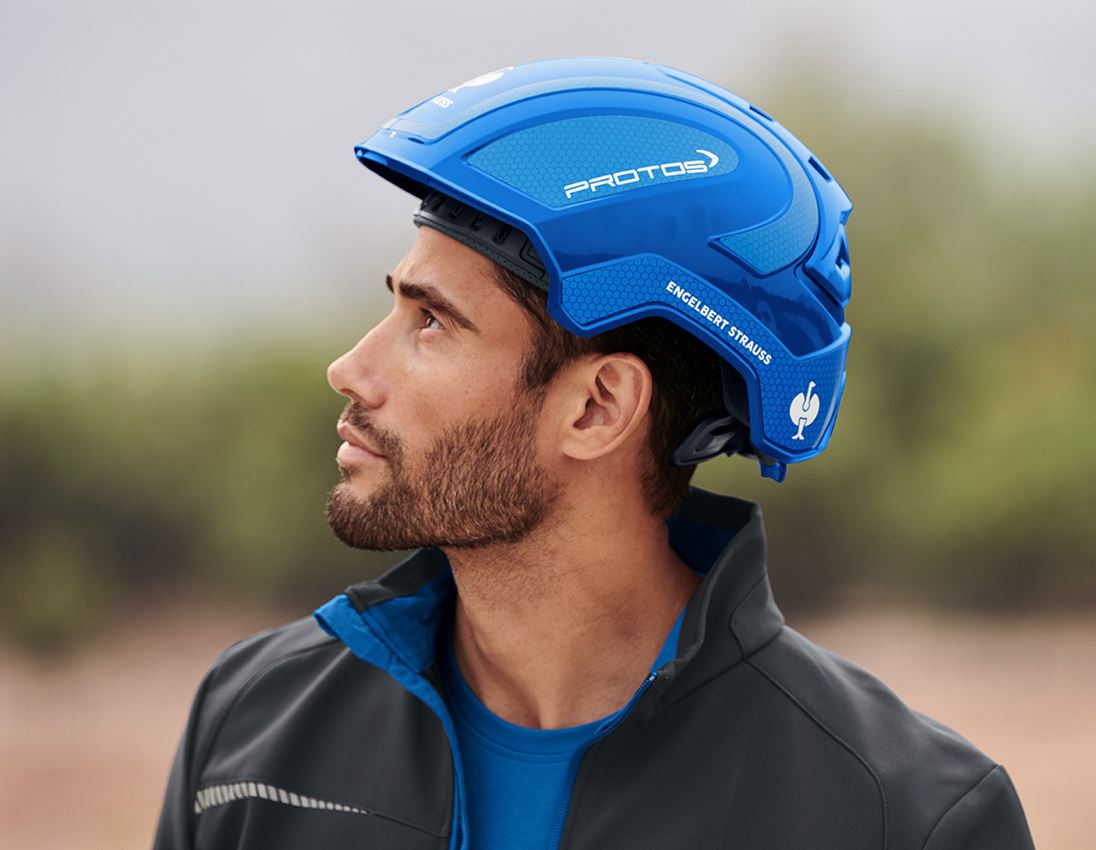 Hard Hats: e.s. Work helmet Protos® + blue/gentianblue 1