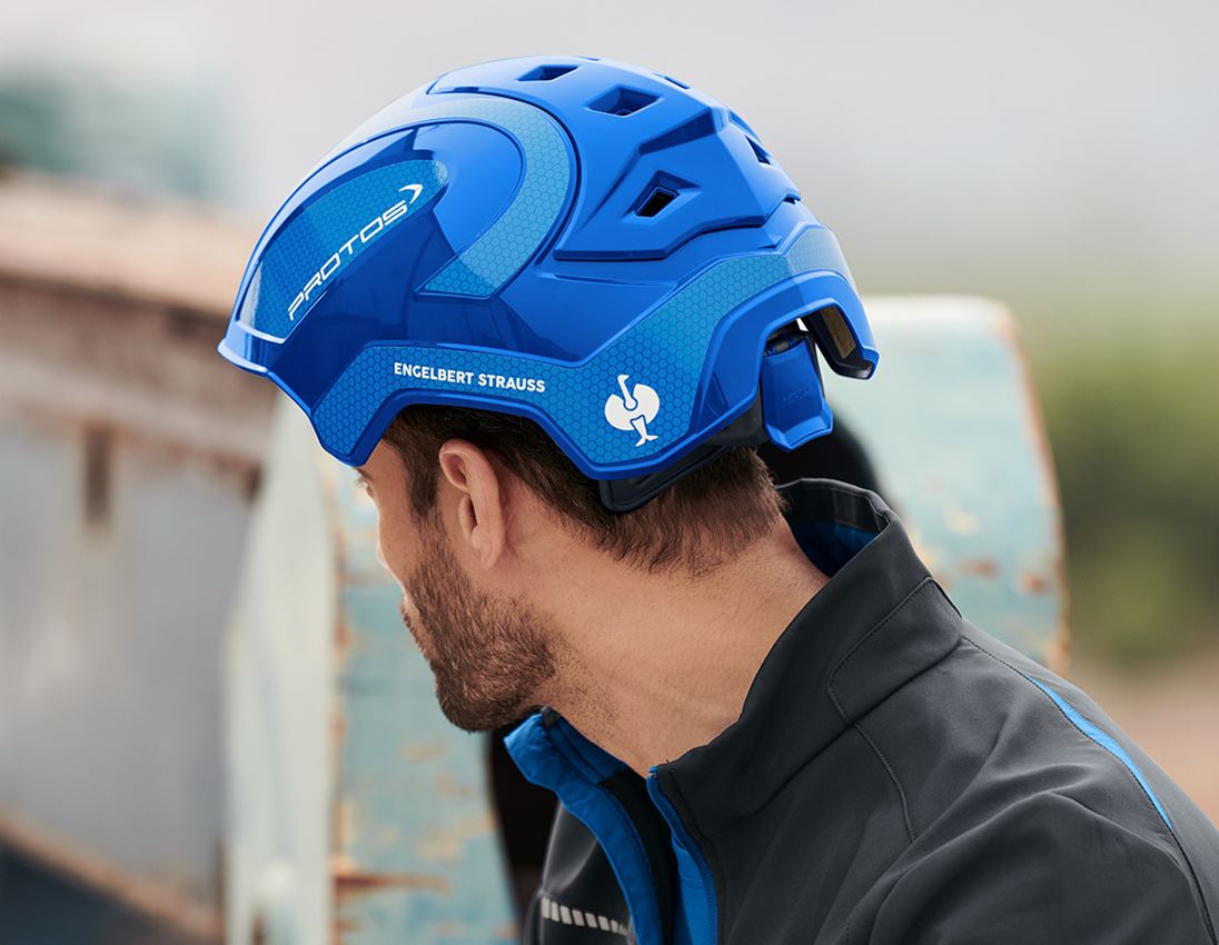 Hard Hats: e.s. Work helmet Protos® + blue/gentianblue 3