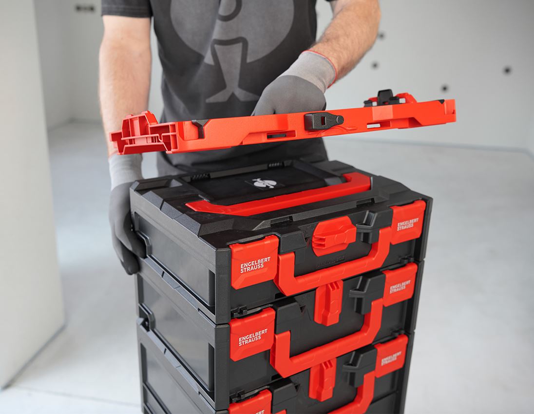 STRAUSSbox System: STRAUSSbox-hybridadapterplade + rød/sort 2