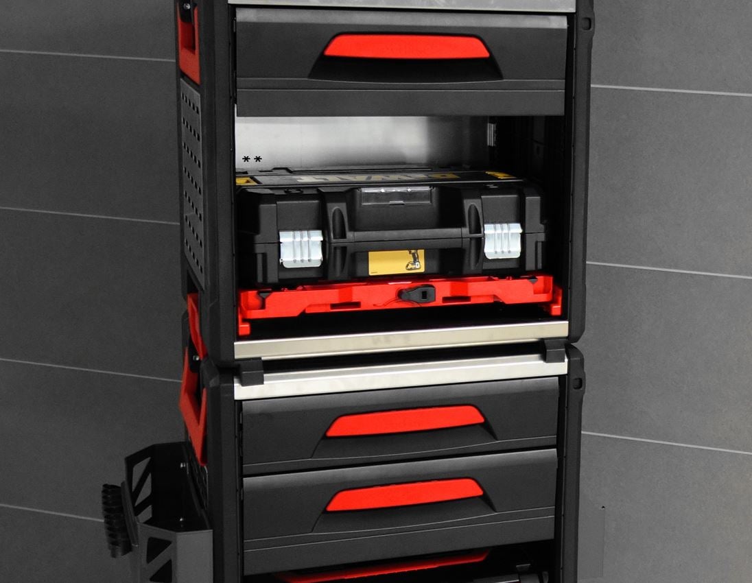 STRAUSSbox System: STRAUSSbox-hybridadapterplade + rød/sort 6
