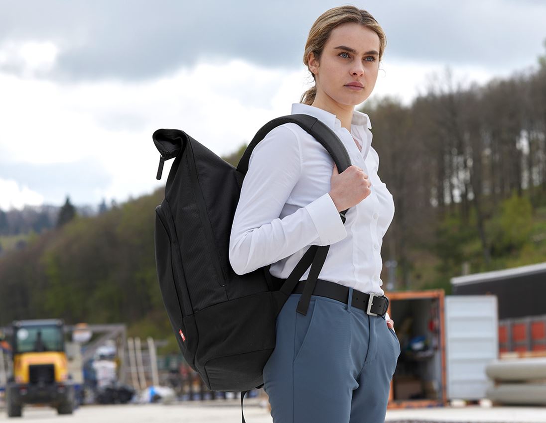 Accessories: Rolltop-rygsæk e.s.work&travel + sort 1