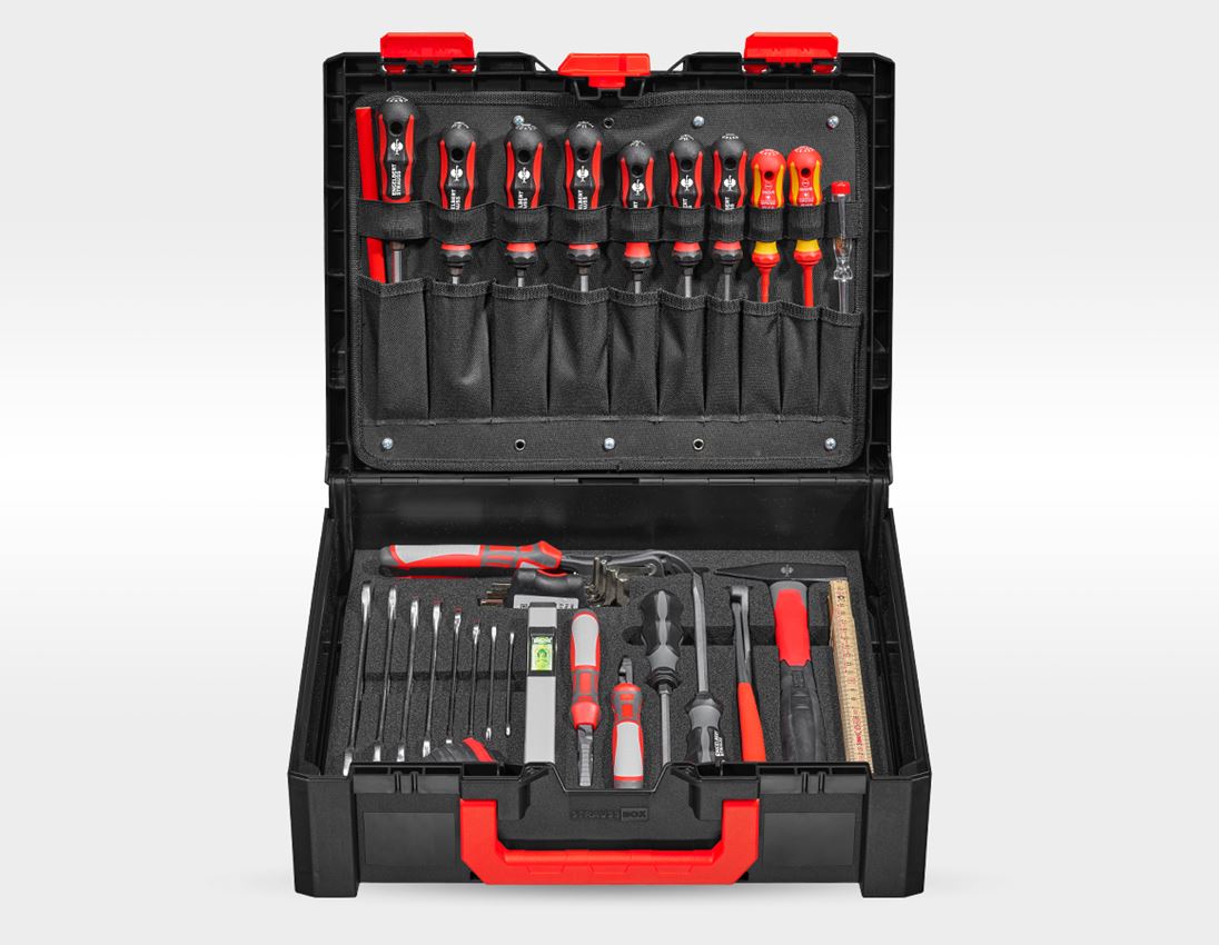 Værktøj: STRAUSSbox værktøjssæt Allround pro 1/4" + 1/2"