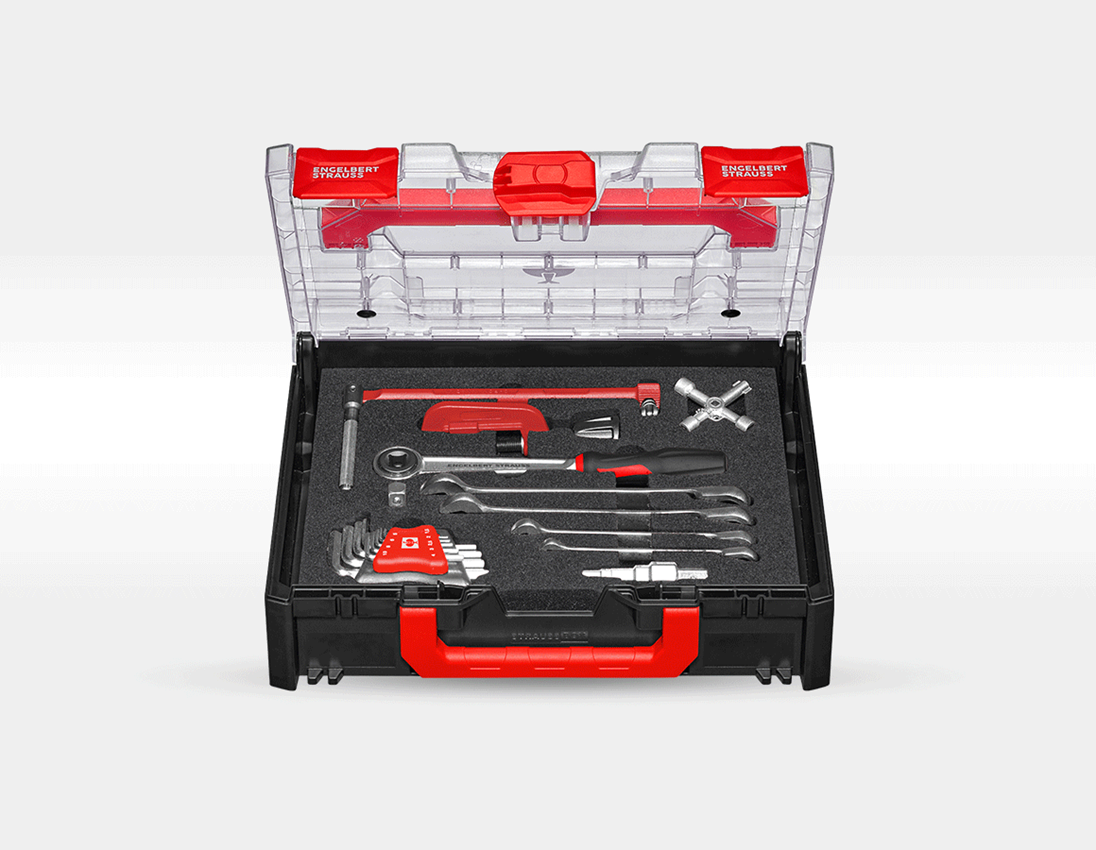 Tools: STRAUSSbox tool set Sanitary Installation 1