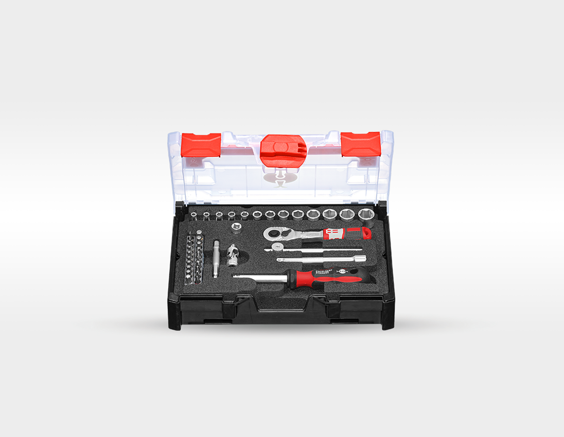 Værktøj: Værktøjssæt allround Profi inkl. STRAUSSbox + sort 8