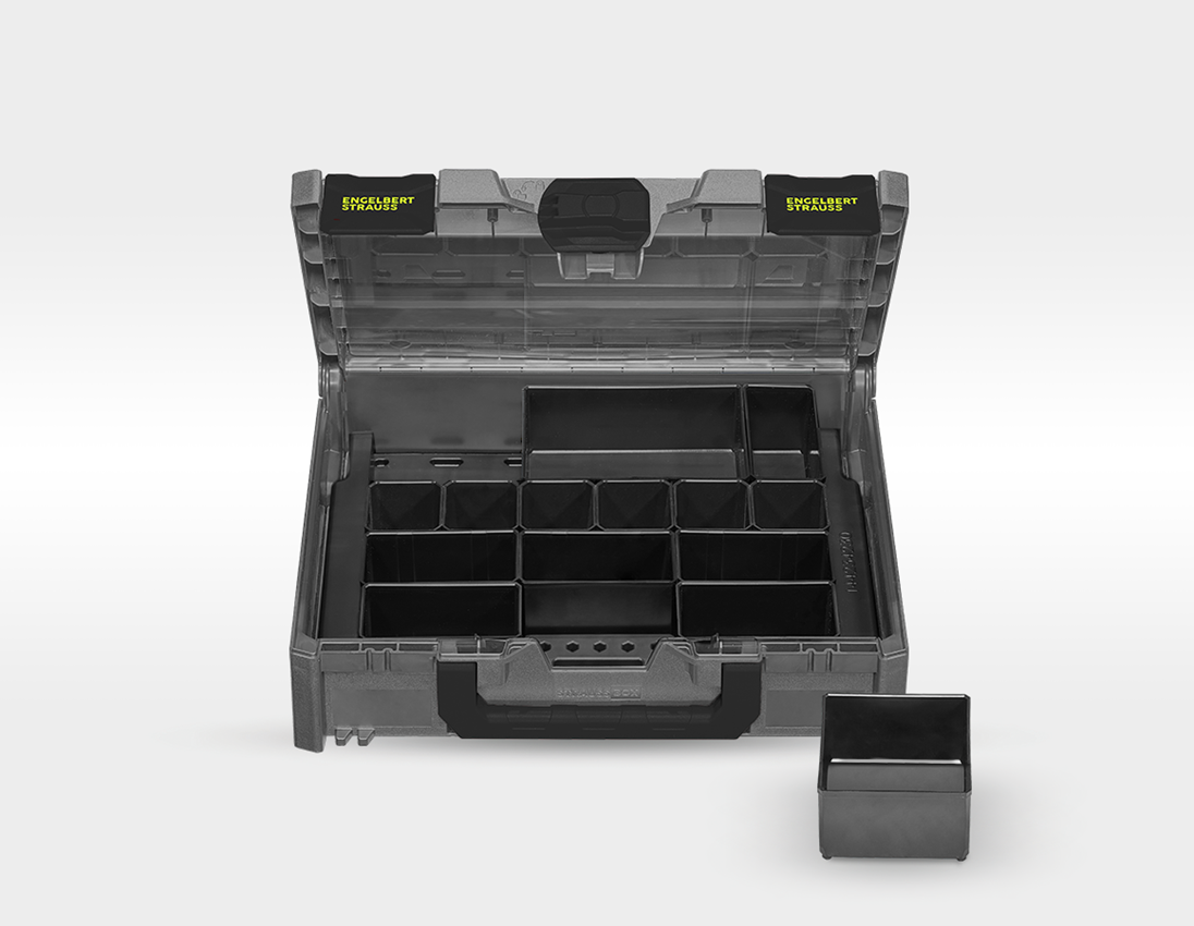 STRAUSSbox System: Værktøjssæt Elektro + STRAUSSbox + basaltgrå/syregul 2