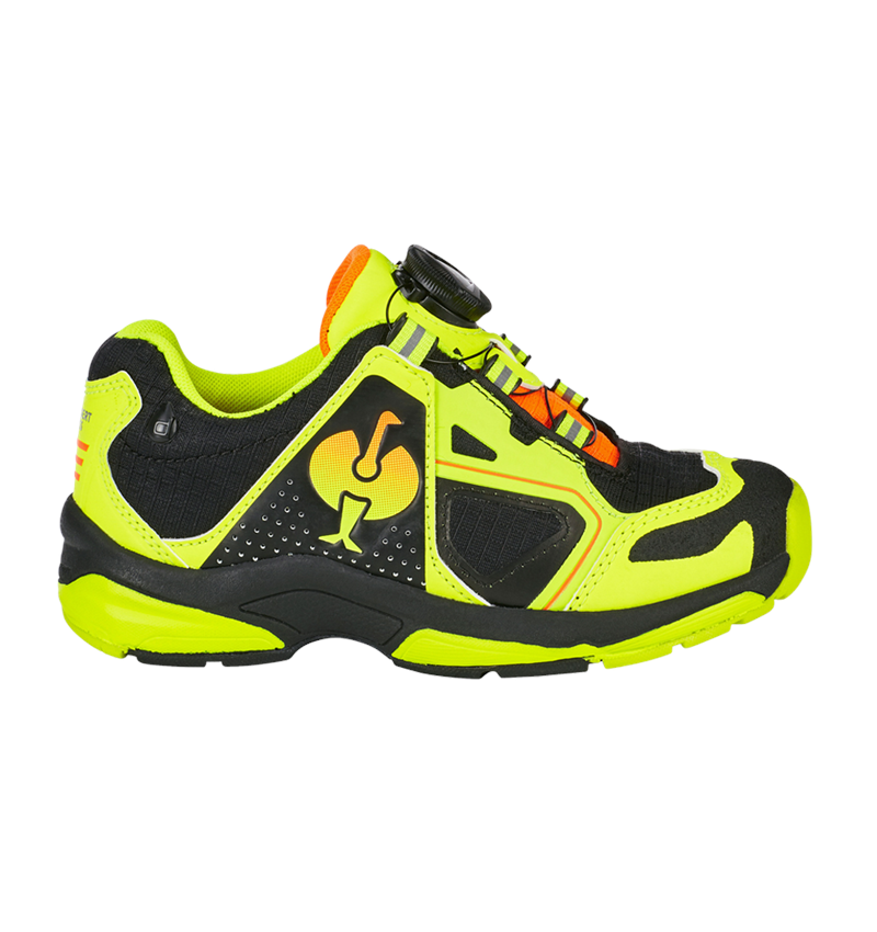 Kids Shoes: Allround shoes e.s. Minkar II, children's + black/high-vis yellow/high-vis orange 1
