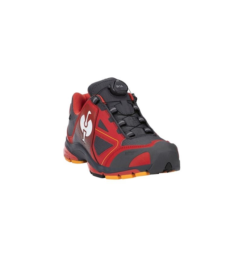 Footwear: O2 Work shoes e.s. Minkar II + red/graphite 3